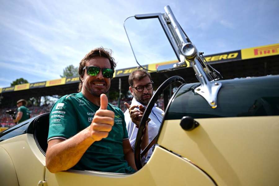 Fernando Alonso a Monza durante il GP d'Italia