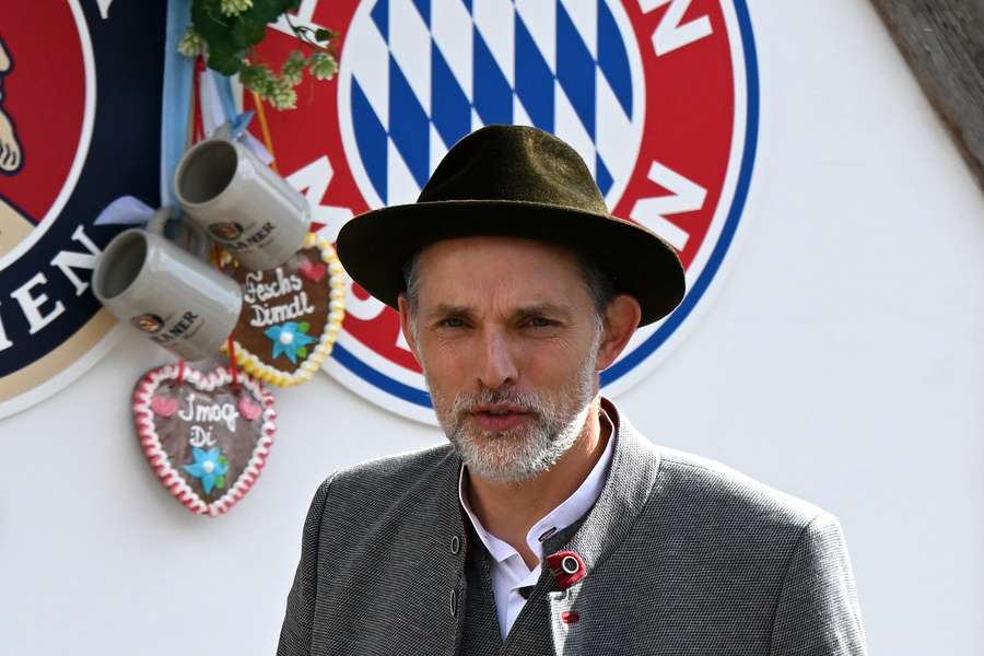 Thomas Tuchel fez a sua estreia na Oktoberfest no domingo.