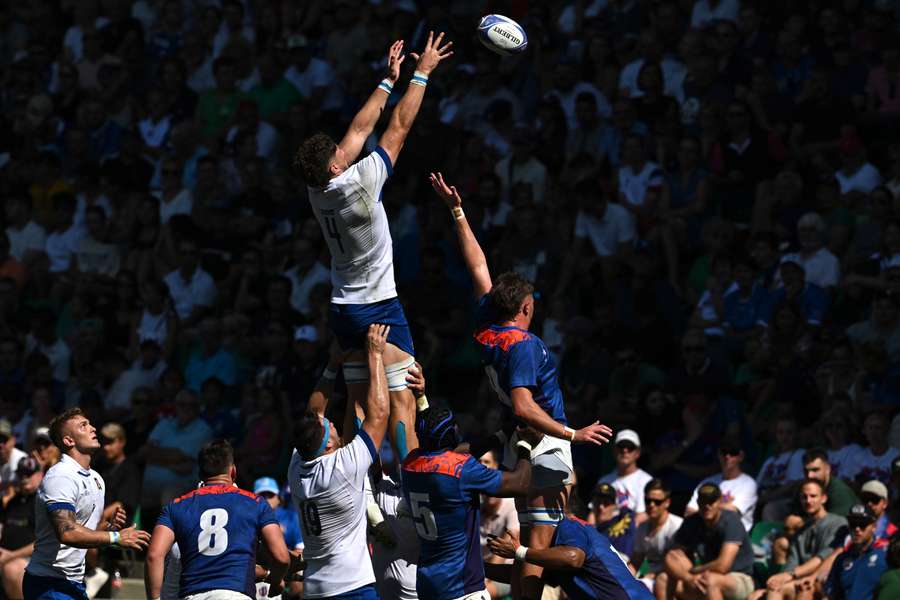 L'Italia in azione nell'ultimo match del Mondiale