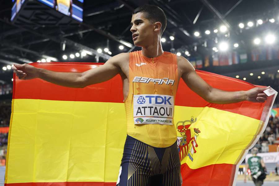 Mohamed Attaoui celebra su bronce mundial en Polonia Mohamed Attaoui celebra su bronce mundial en Polonia