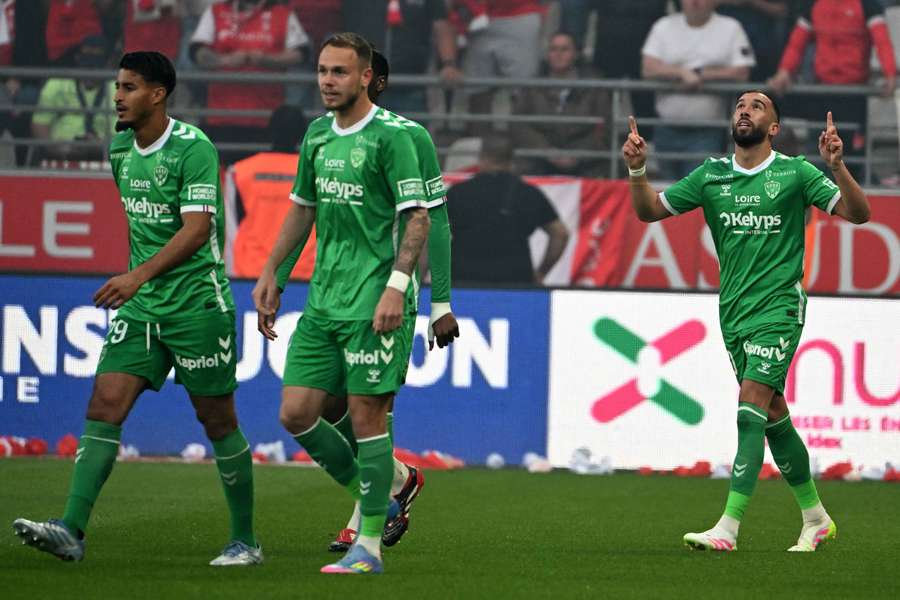 Les Stéphanois à Reims la semaine dernière.