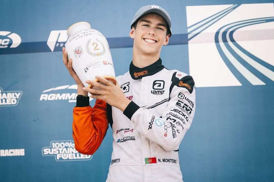 Noah Monteiro subiu ao pódio como o 2.º melhor rookie da prova