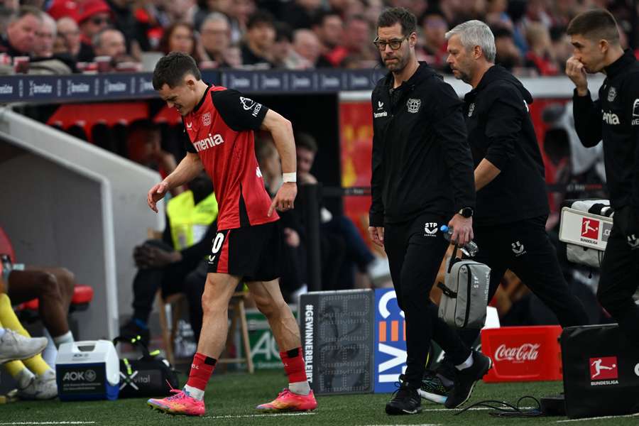 Florian Wirtz, sorti sur blessure lors du match contre Brême.