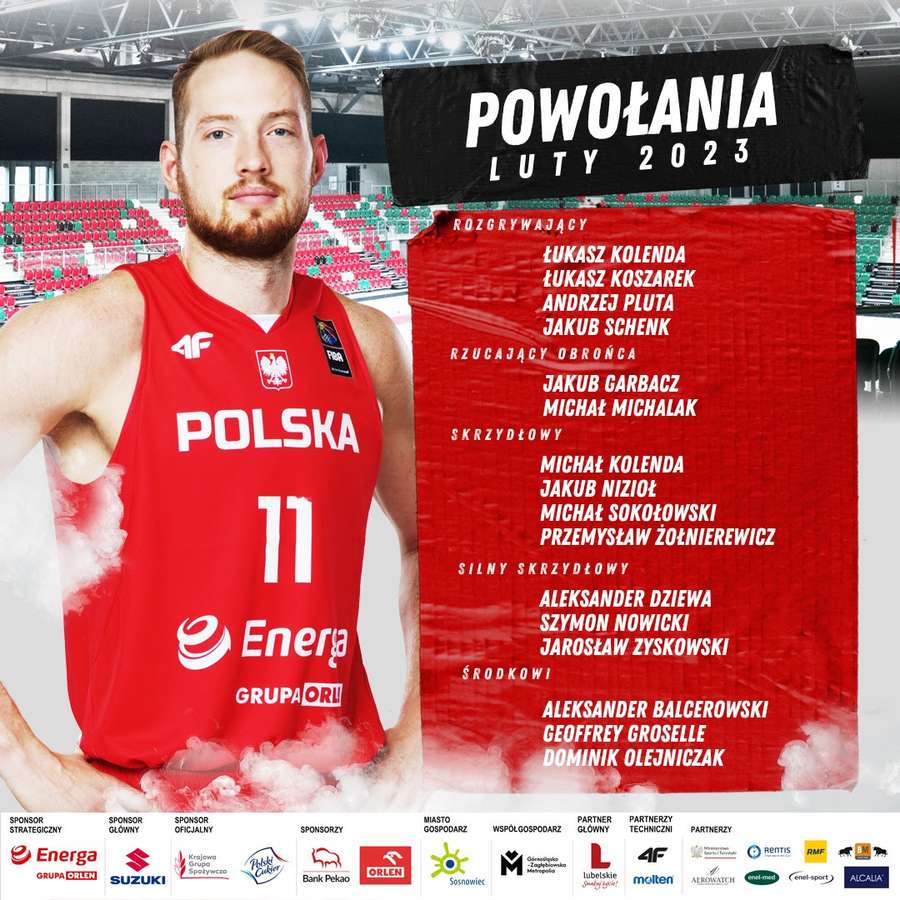 Kadra Polski na lutowe mecze
