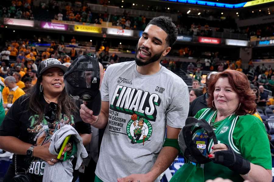 Die Boston Celtics feiern die Finals.