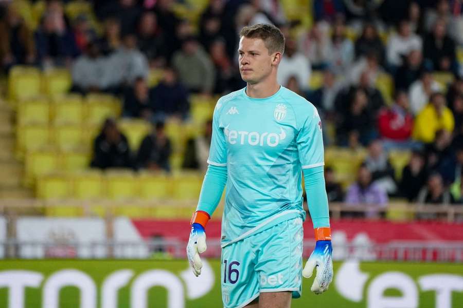 Alexander Nübel im Trikot des AS Monaco