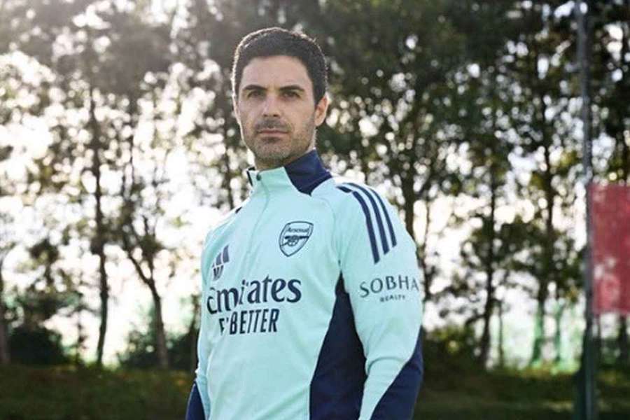 Trenér londýnského Arsenalu Mikel Arteta