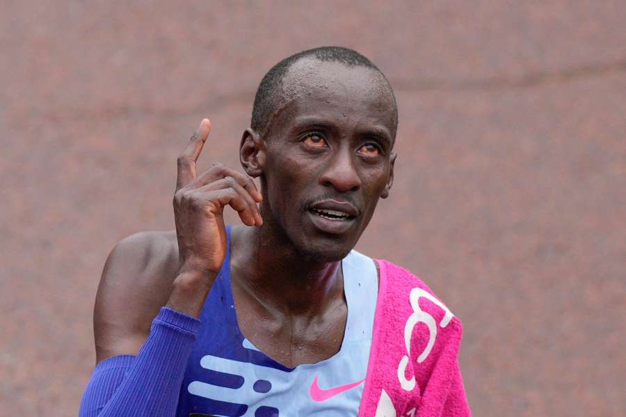 Der neue Marathon-Weltrekordhalter Kelvin Kiptum.