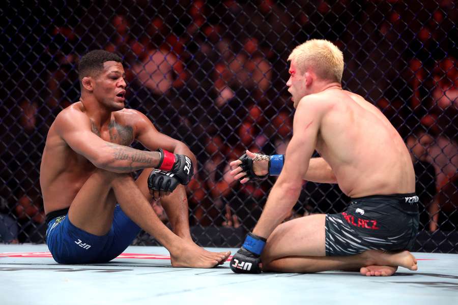 Patchy Mix i Jakub Wikłacz po walce w UFC Patchy Mix i Jakub Wikłacz po walce w UFC