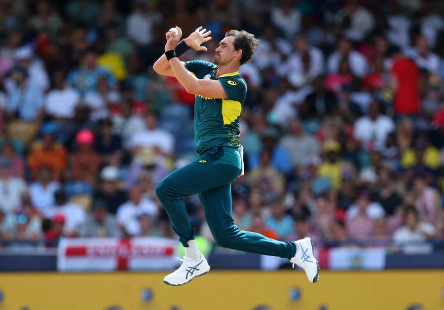 Australia's Mitchell Starc in action