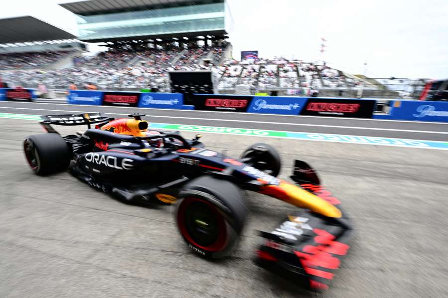 Verstappen in action at Suzuka