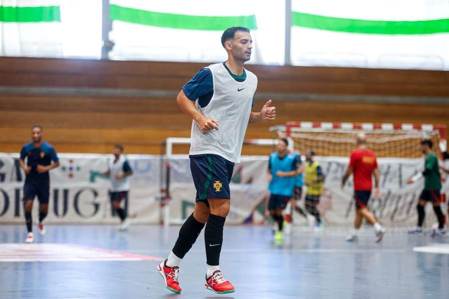 Fábio Cecílio no estágio da seleção portuguesa de futsal