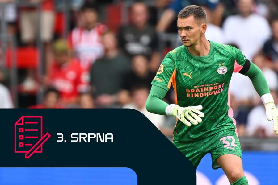 Matěj Kovář v dresu PSV Eindhoven.