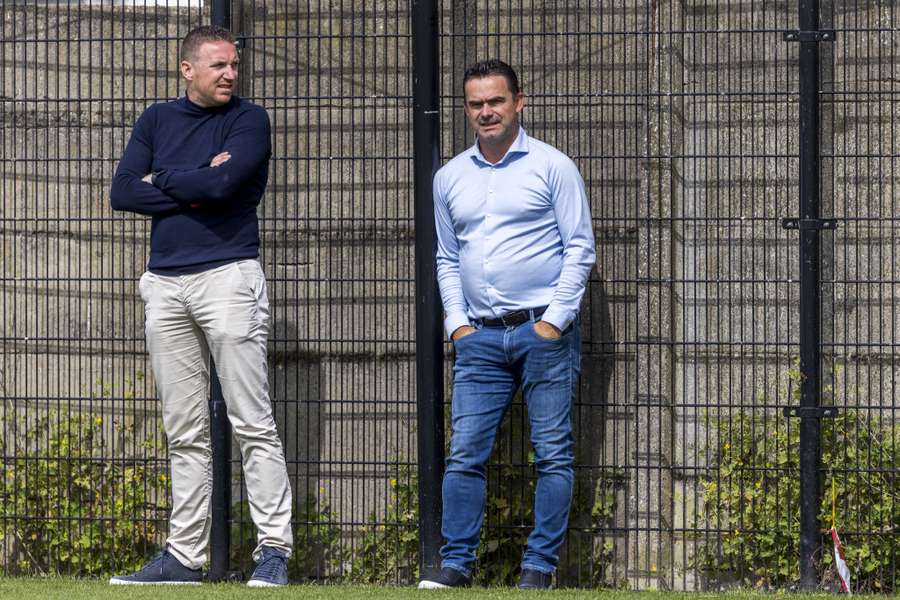 Overmars tijdens een training van Antwerp