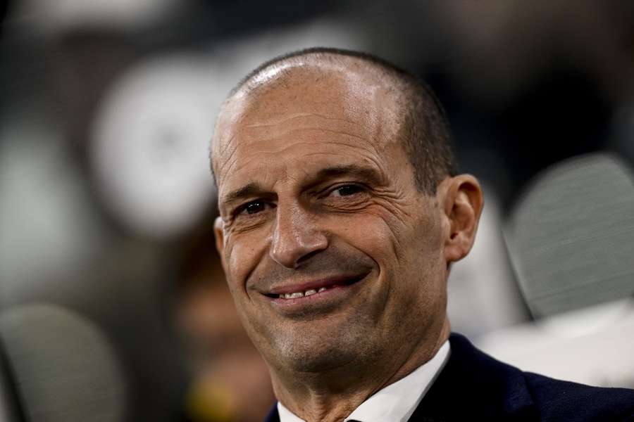 Massimiliano Allegri satisfeito após triunfo sobre a Roma