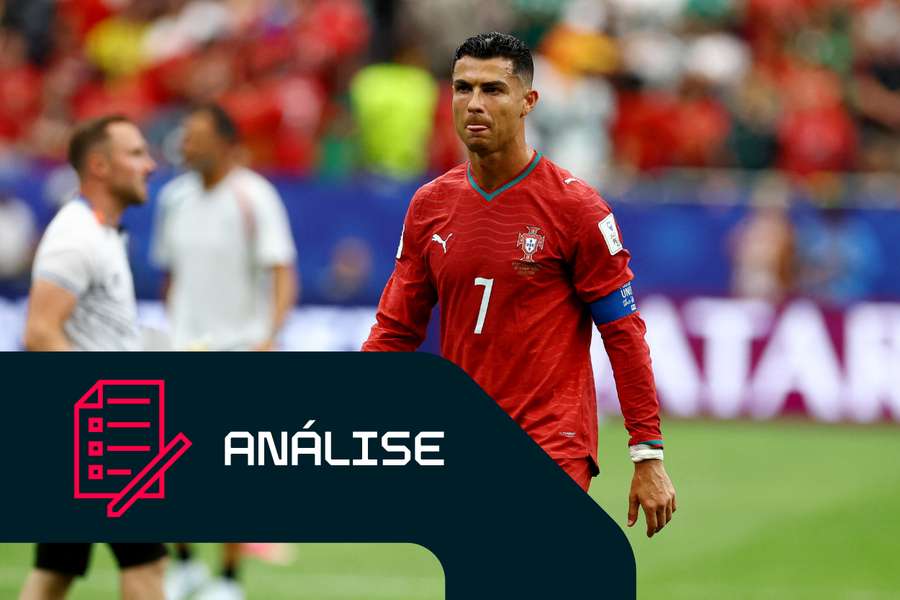 Ronaldo com ar desolado Ronaldo com ar desolado