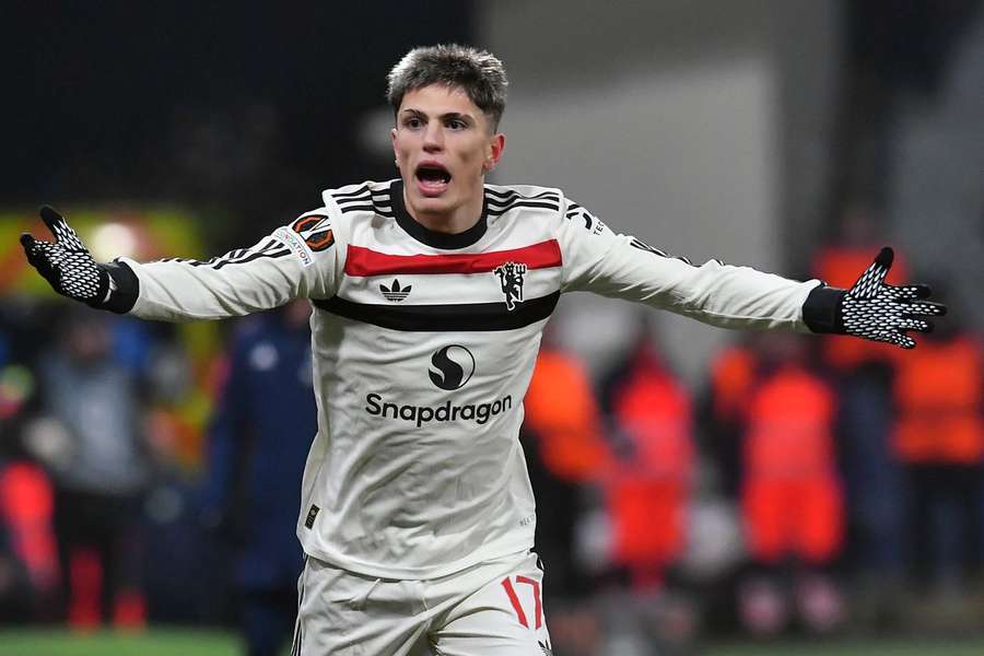 Garnacho ao serviço do Manchester United