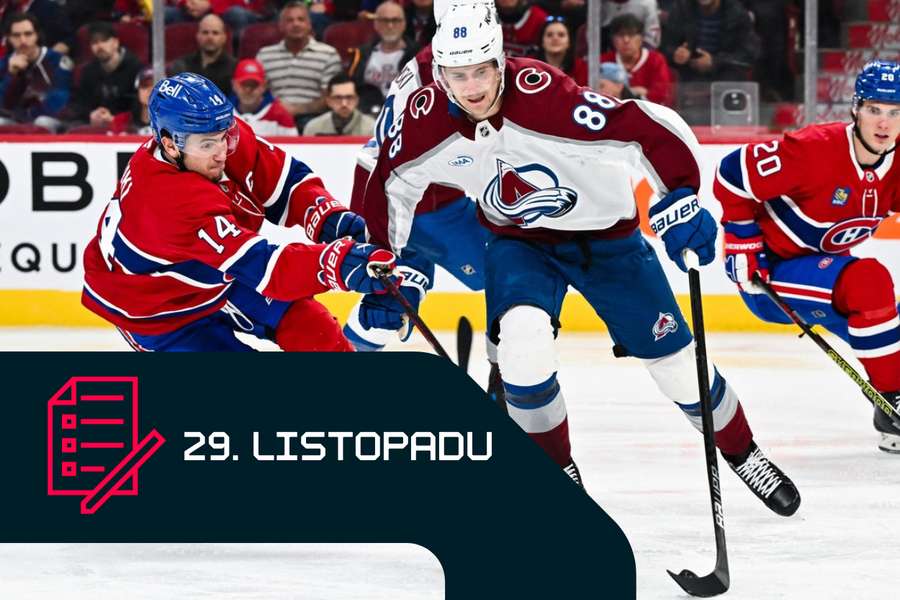 Martin Nečas uniká Nicku Suzukimu z Montrealu. Martin Nečas uniká Nicku Suzukimu z Montrealu.