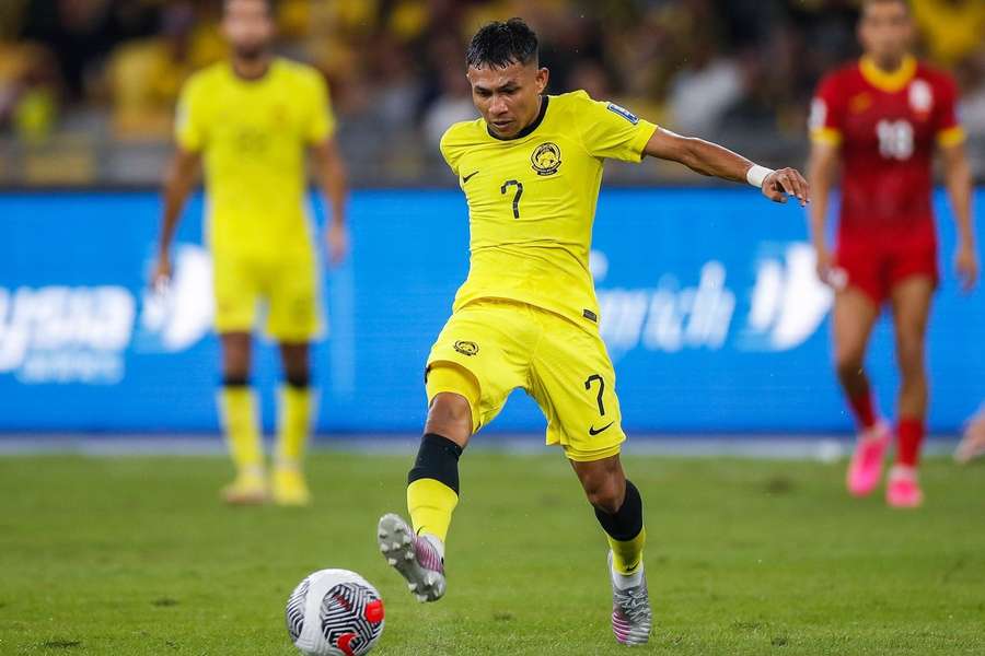 Faisal Halim in action for Malaysia