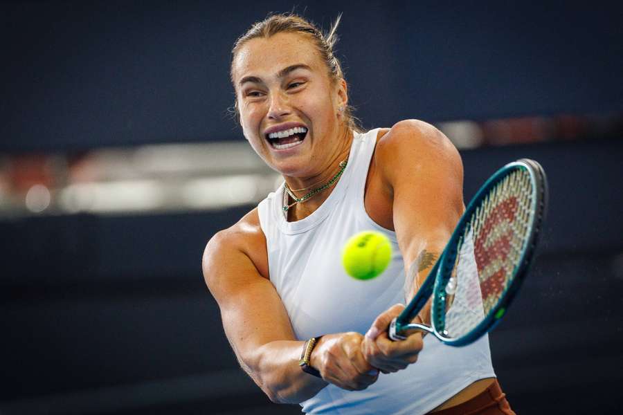 Aryna Sabalenka in azione