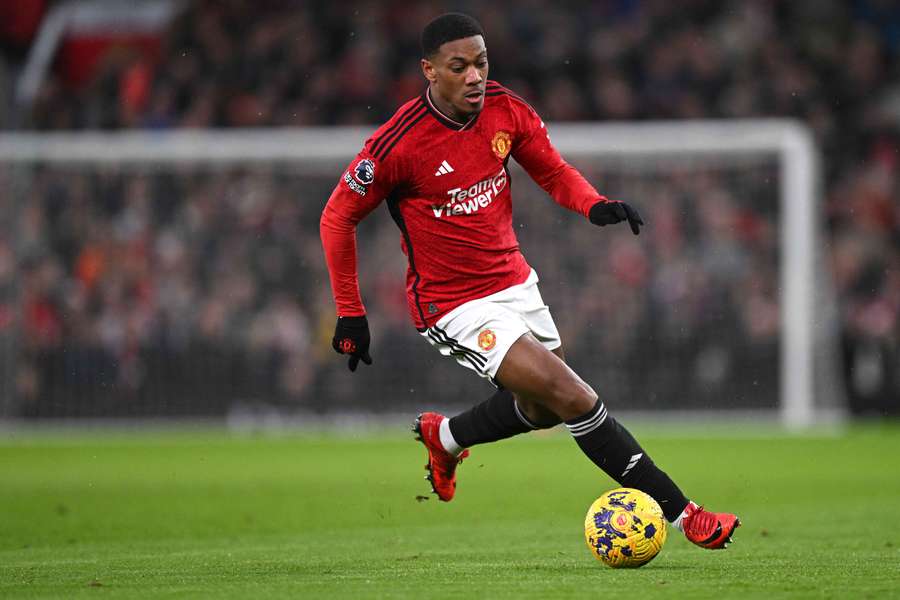 Anthony Martial avec Manchester United.