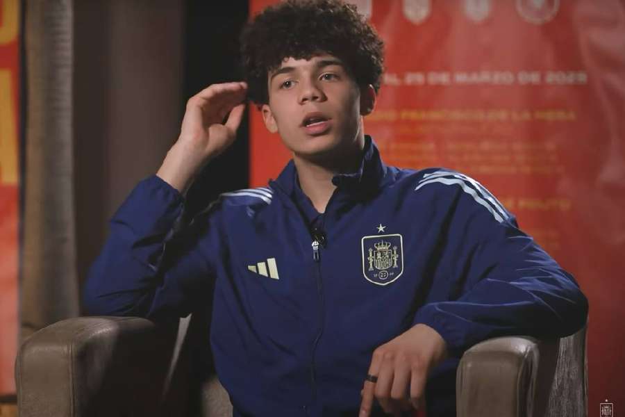 Enzo Alves, en una entrevista con la RFEF.