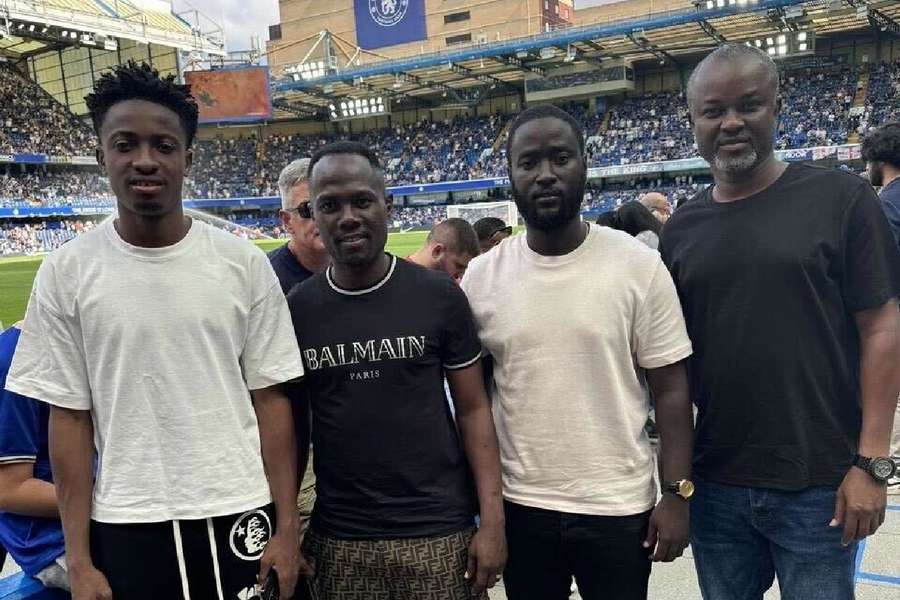 Ganiwu (L) at Stamford Bridge