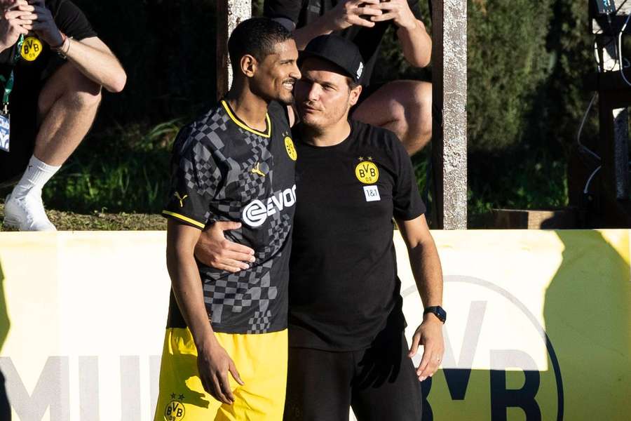 Haller returned to action against Fortuna Dusseldorf