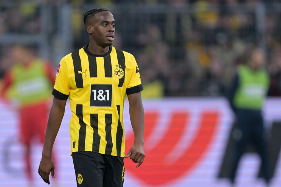 Dortmund forward Jamie Bynoe-Gittens has scored three goals from 15 games this season