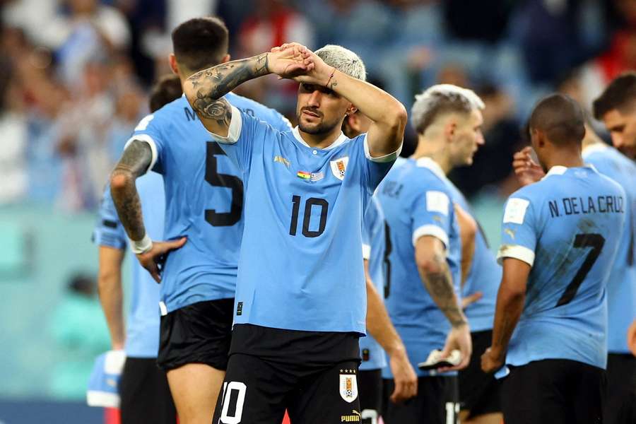 Giorgian de Arrascaeta scored both goals in Uruguay's win over Ghana