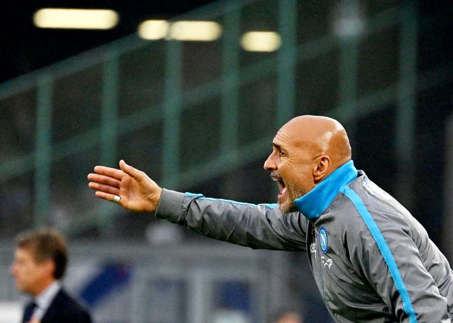 Spalletti nel corso del match contro la Sampdoria