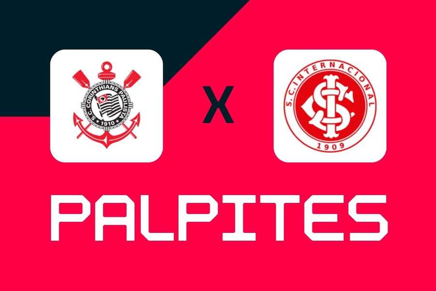Corinthians x Internacional se encaram na noite deste domingo (5), às 19h30.