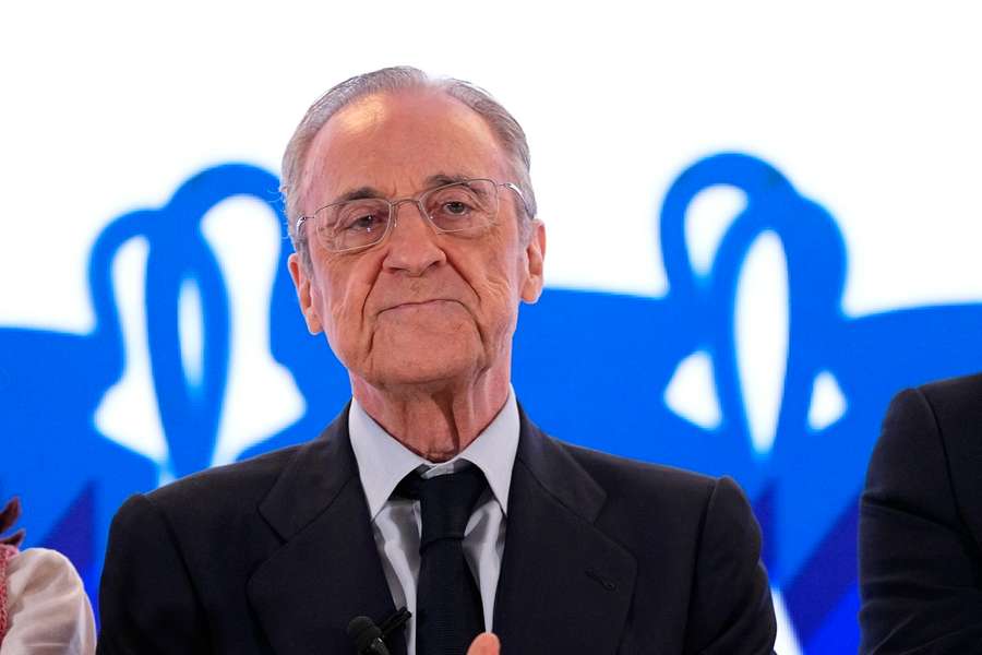 Președintele lui Real Madrid, Florentino Perez Președintele lui Real Madrid, Florentino Perez