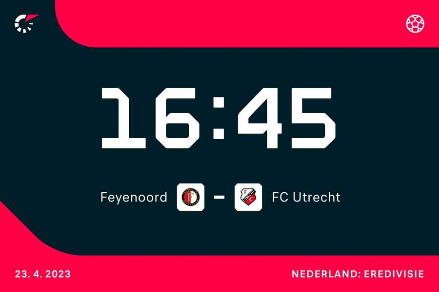 16:45: Feyenoord - FC Utrecht