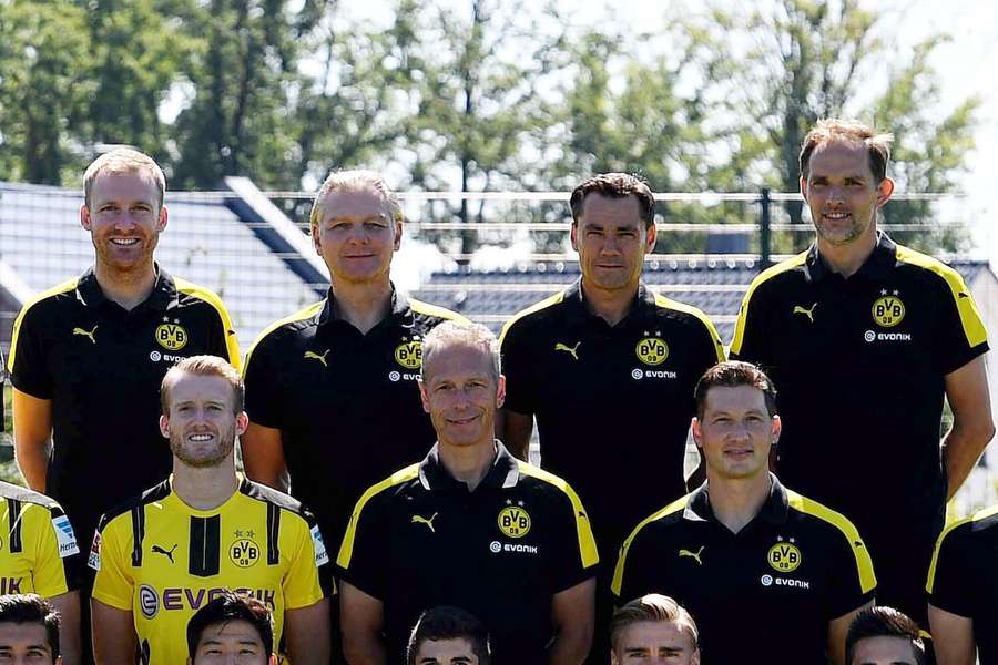 Benjamin Weber (o. l.) und Thomas Tuchel (o. r.) haben bereits in Dortmund zusammengearbeitet. Benjamin Weber (o. l.) und Thomas Tuchel (o. r.) haben bereits in Dortmund zusammengearbeitet.