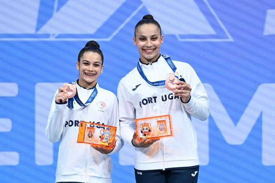 Beatriz Carneiro e Inês Faria conquistaram uma medalha de bronze