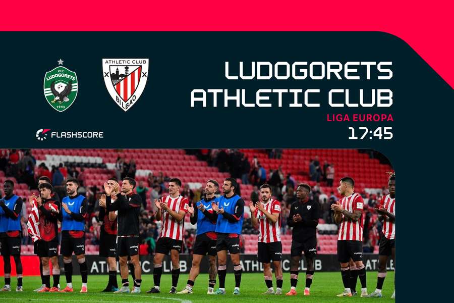 Athletic defronta o Ludogorets na quarta jornada da Liga Europa