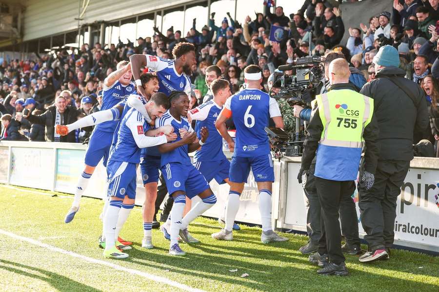 Macclesfield celebra a sua vitória