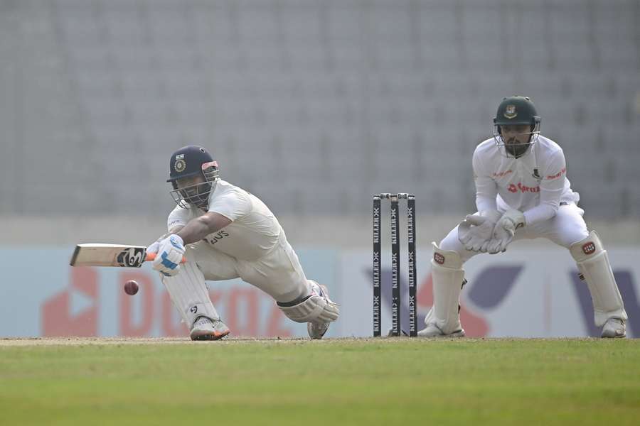 Pant (L) batting for India