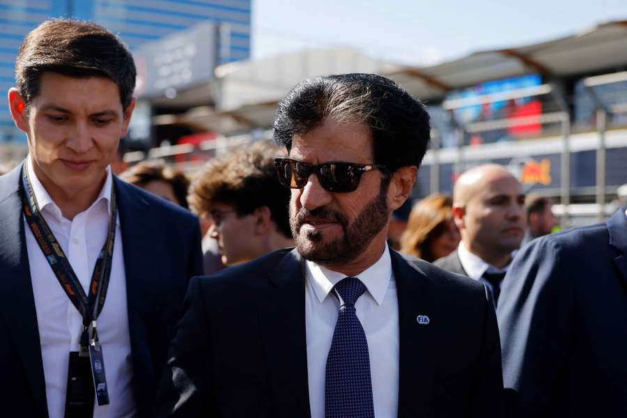 FIA president Mohammed Ben Sulayem at the Azerbaijan Grand Prix