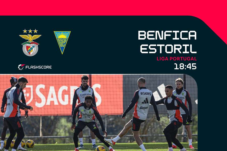 Benfica prepara encontro contra o Estoril