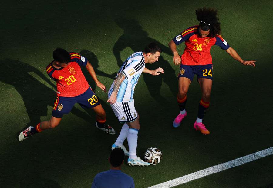 Messi não conseguiu brilhar no MetLife Stadium Messi não conseguiu brilhar no MetLife Stadium