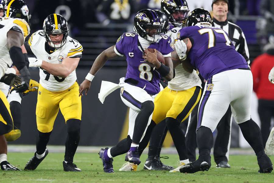 Lamar Jackson et les Ravens sans souci.