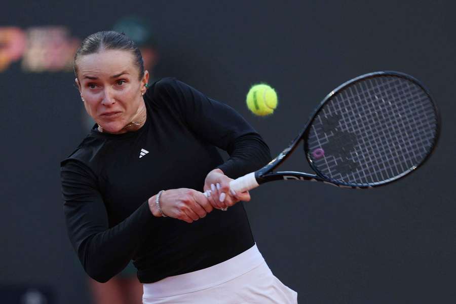 Elina Svitolina in action in Rome