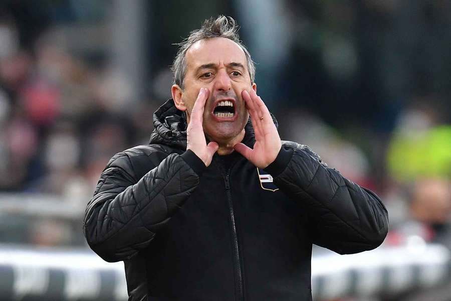 Marco Giampaolo during his tenure at Sampdoria