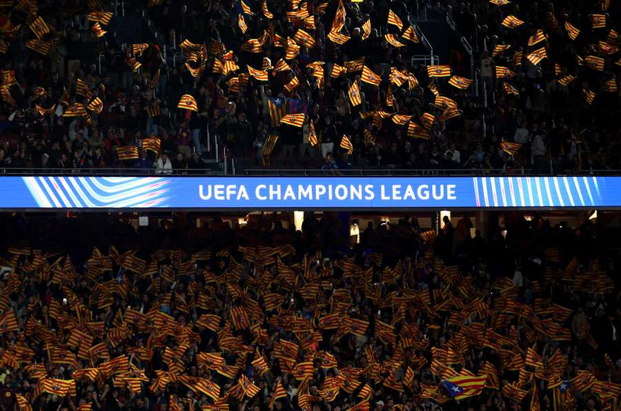 The Camp Nou ahead of tonight's game