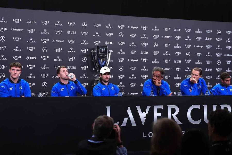 Team Europe at the pre-Laver Cup press conference Team Europe at the pre-Laver Cup press conference