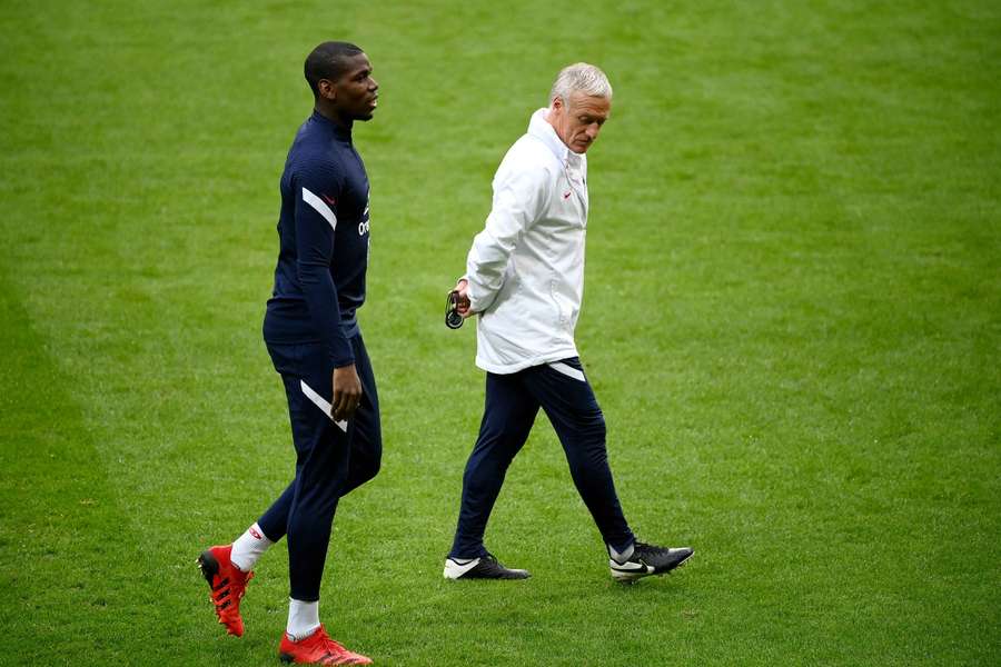 Didier Deschamps e Paul Pogba