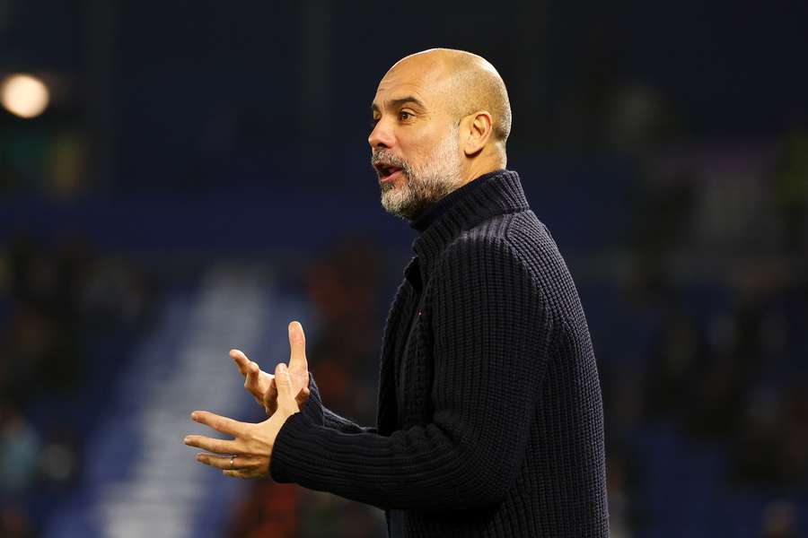 Guardiola has lost four games in a row for the first time in his managerial career