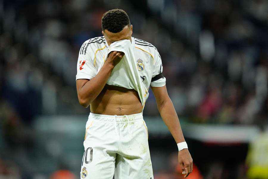 Mbappé durant la rencontre face à Villarreal ce samedi soir.
